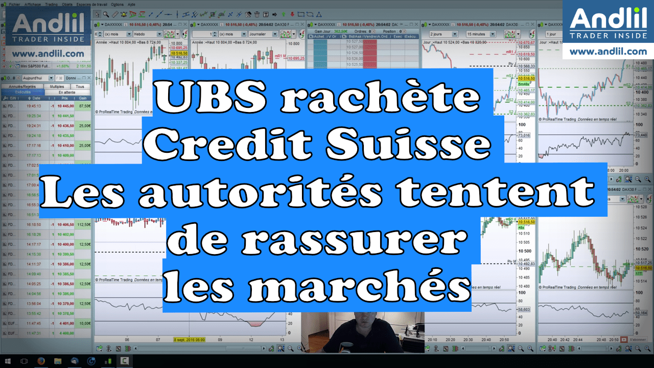 UBS rachete Credit Suisse les autorites tentent de rassurer les marches par Benoist Rousseau